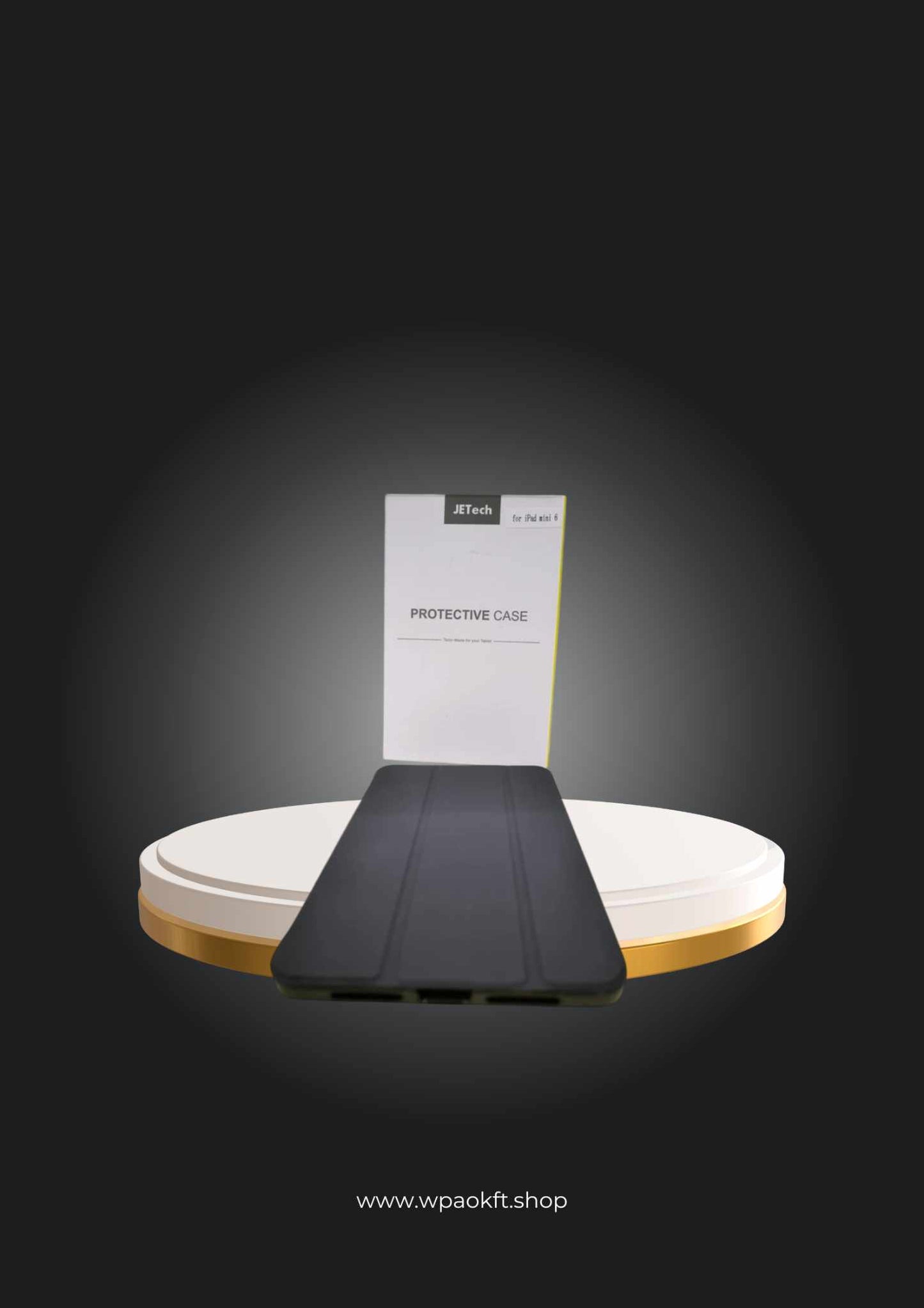 JETech iPad mini 6 mappa tok, Smart Case, Xprotector Smart Book Flip, fekete