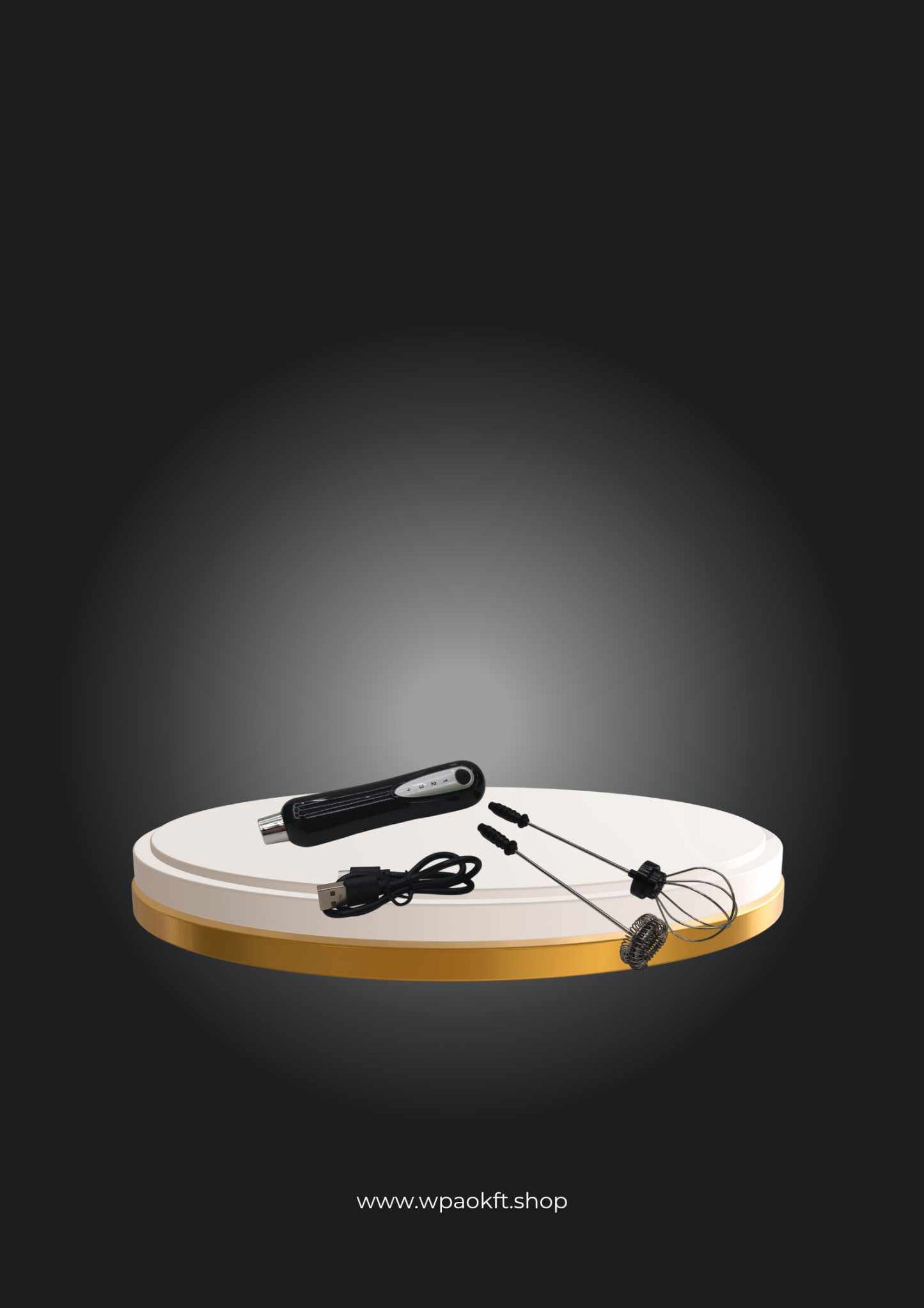 Elektromos tejhabosító dupla habverővel C1-4343