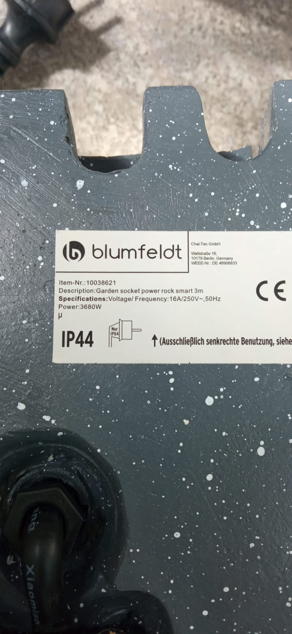 Blumfeldt Power Rock Smart, kerti csatlakozó aljzat, aljzatelosztó