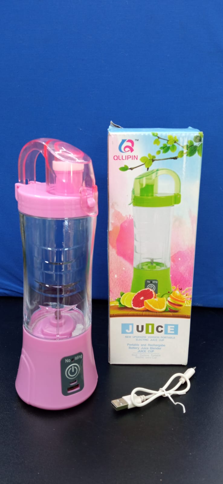 Turmixgép QLLIPIN Juice Blender QL602 380 ml – Hordozható USB-s turmix friss italokhoz