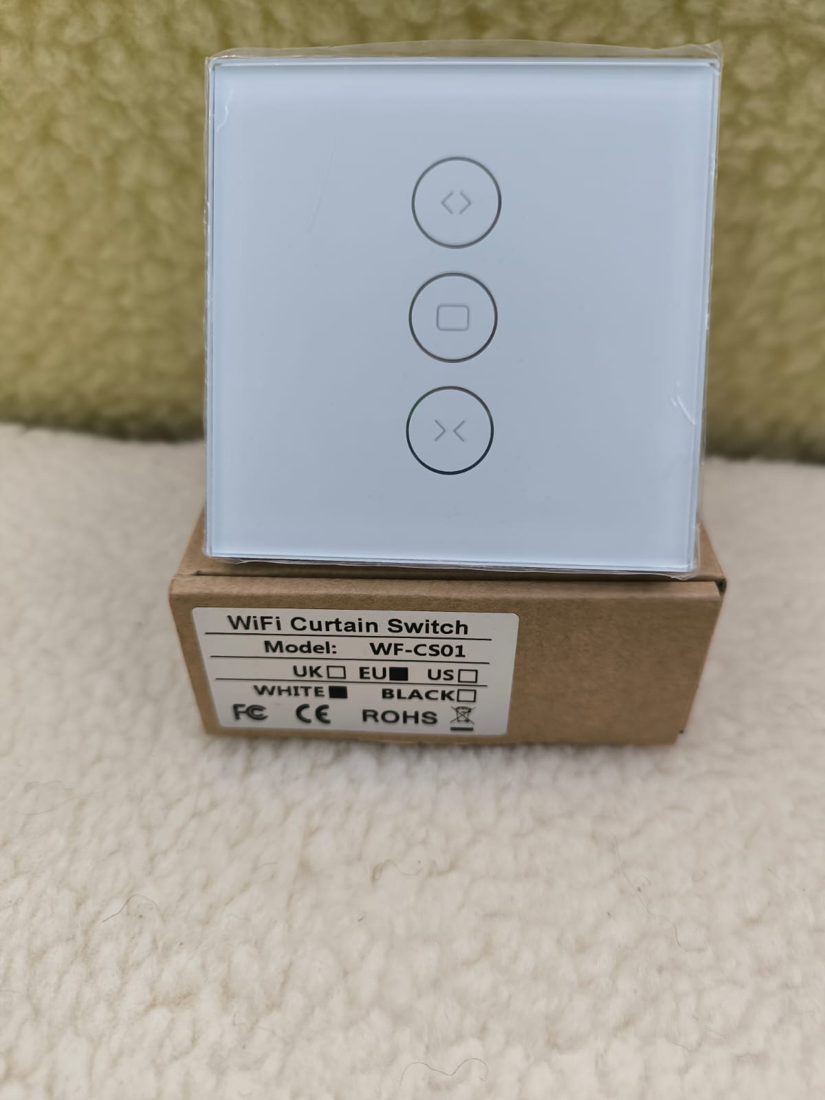 WF-CS01 Tuya Smart Life Wifi US függönykapcsoló mobiltelefonos távirányító működik az Amazon Alexa Google Home-mal