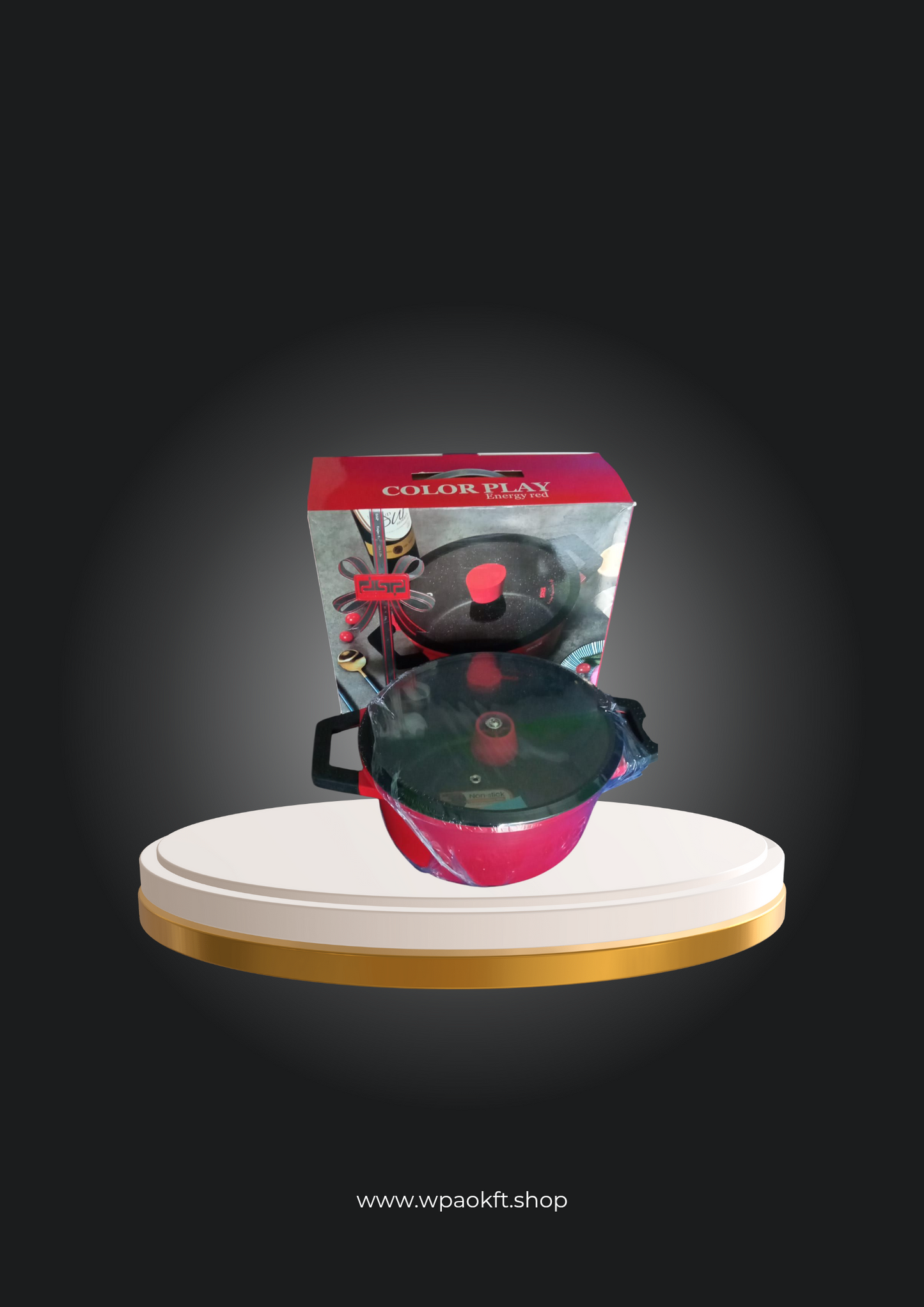 Lábas DSP CA002-BS24 piros 4,5l – Stílusos és praktikus főzőedény