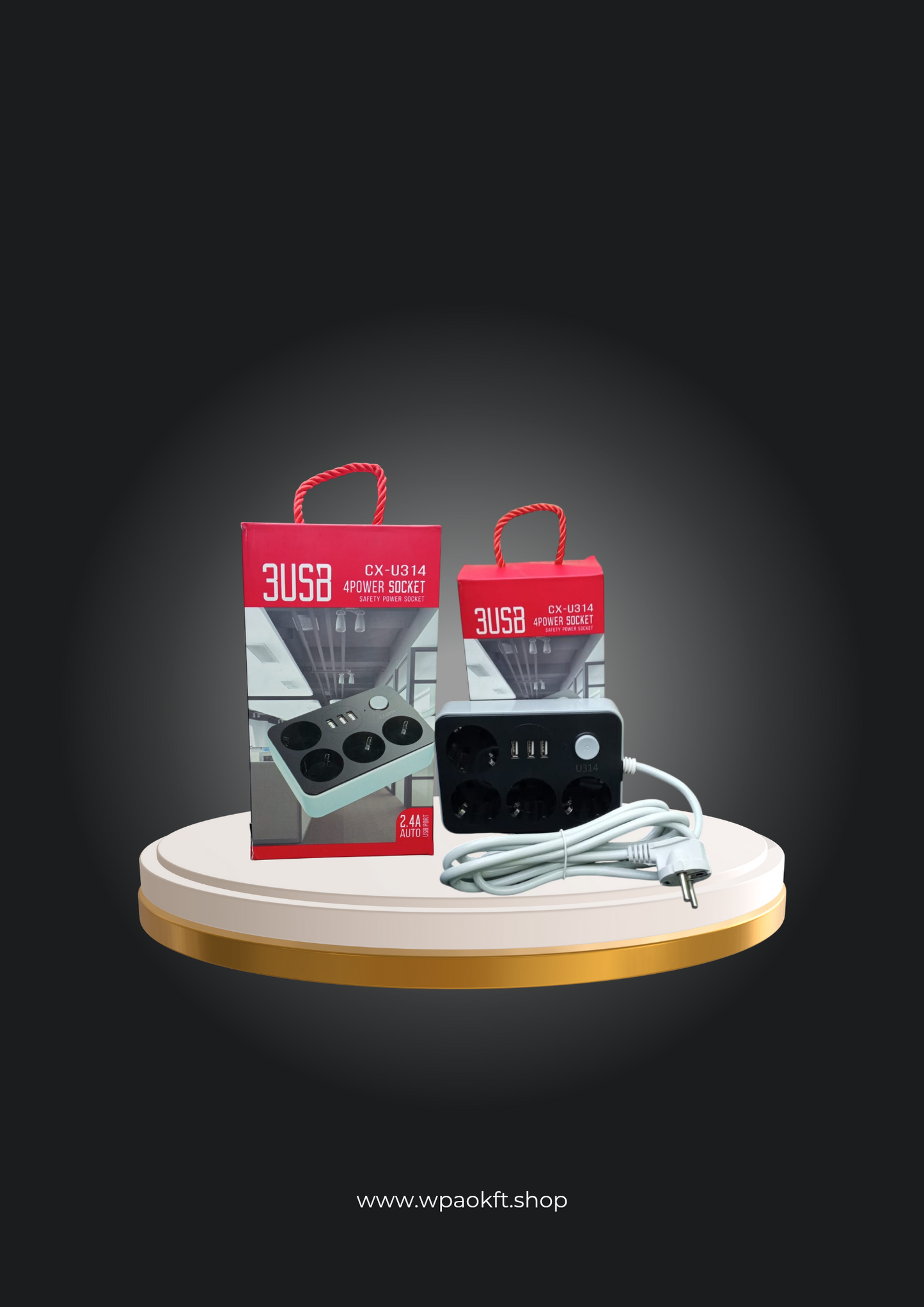 3USB XC-U314 4-es Elosztó – Több eszköz egyidejű töltése