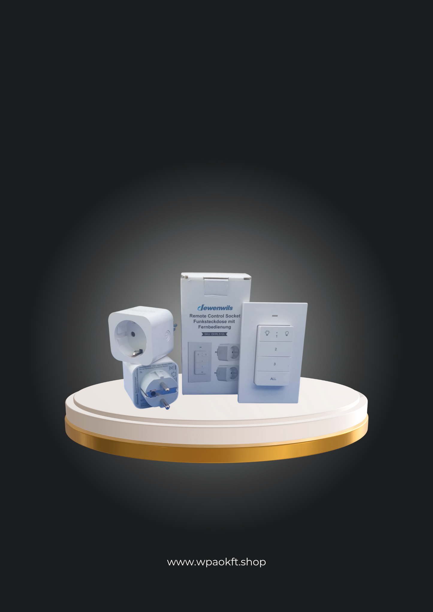 DEWENWILS DHRLS12L rádiós aljzatok távirányítóval, dugaszolható be/ki vezeték nélküli fali kapcsoló, rádiós aljzatkészlet