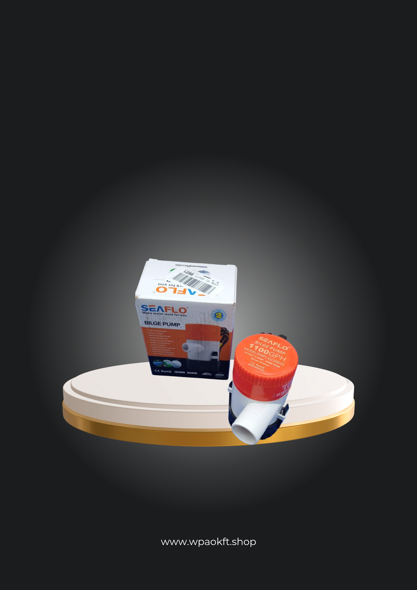 Seaflo 1100 fenékvízszivattyú 1100 GPH / 12