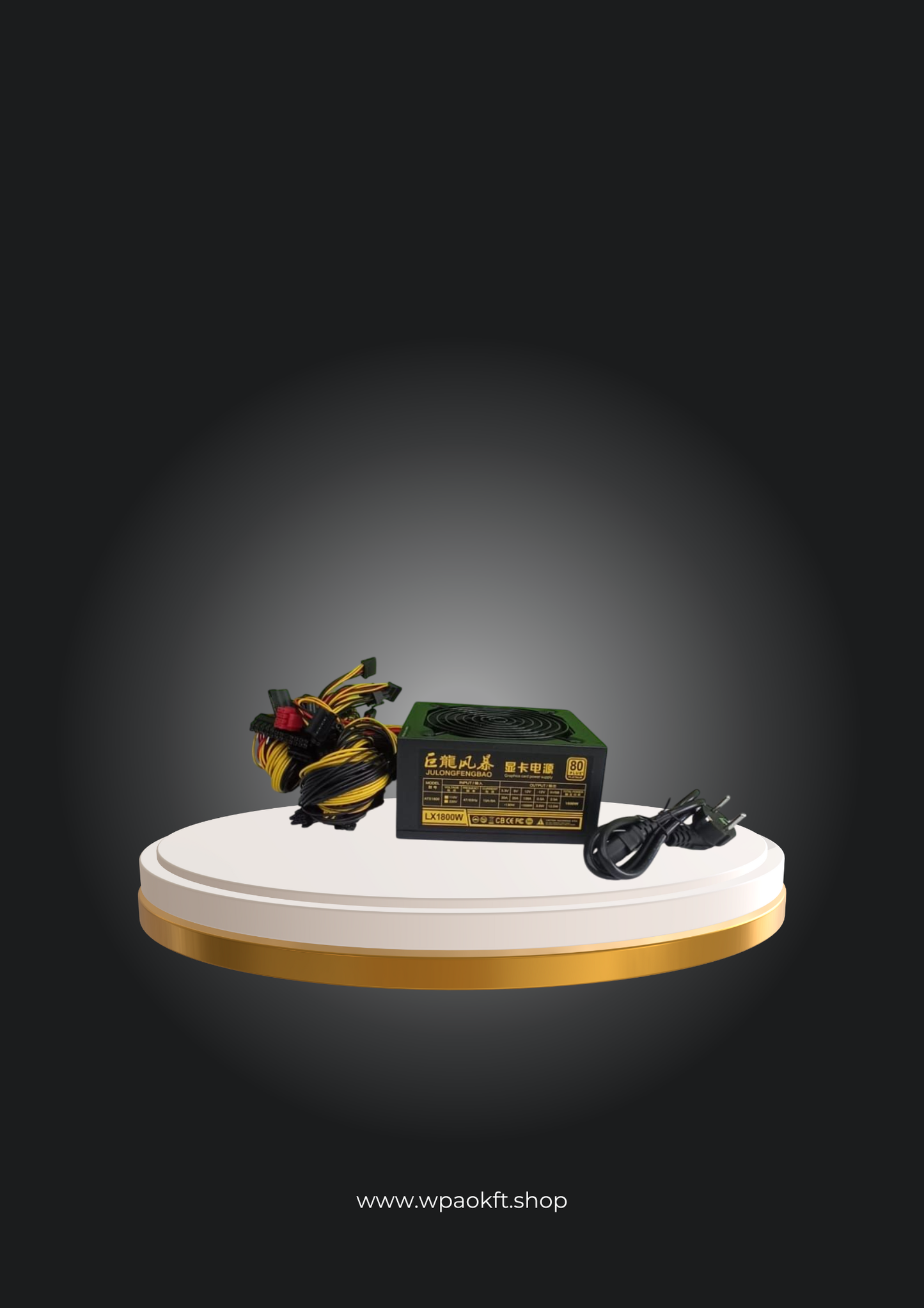 JULONGFENGBAO LX1800W bányászati tápegység