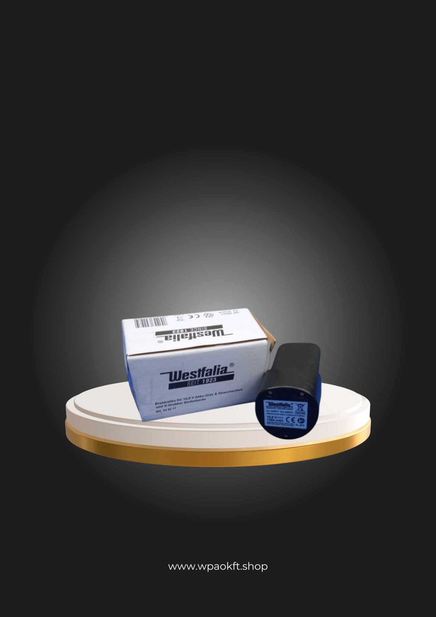 Westfalia csereakkumulátor vezeték nélküli fű- és bokorvágó ollóhoz 10,8 Volt Li-Ion Cikkszám: 939277