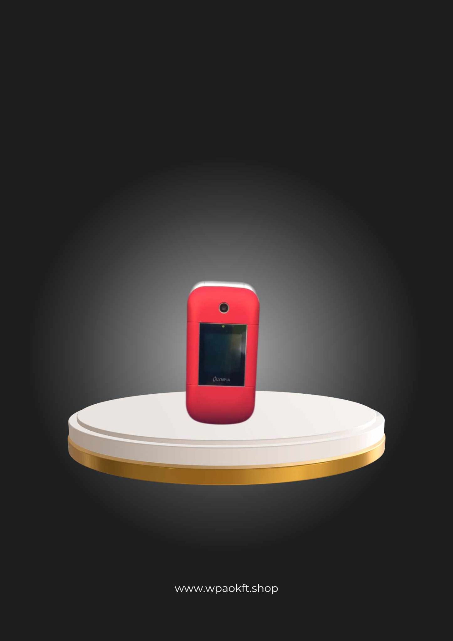 Olympia Janus mobiltelefon idősek számára nagy gombok és színes kijelző piros