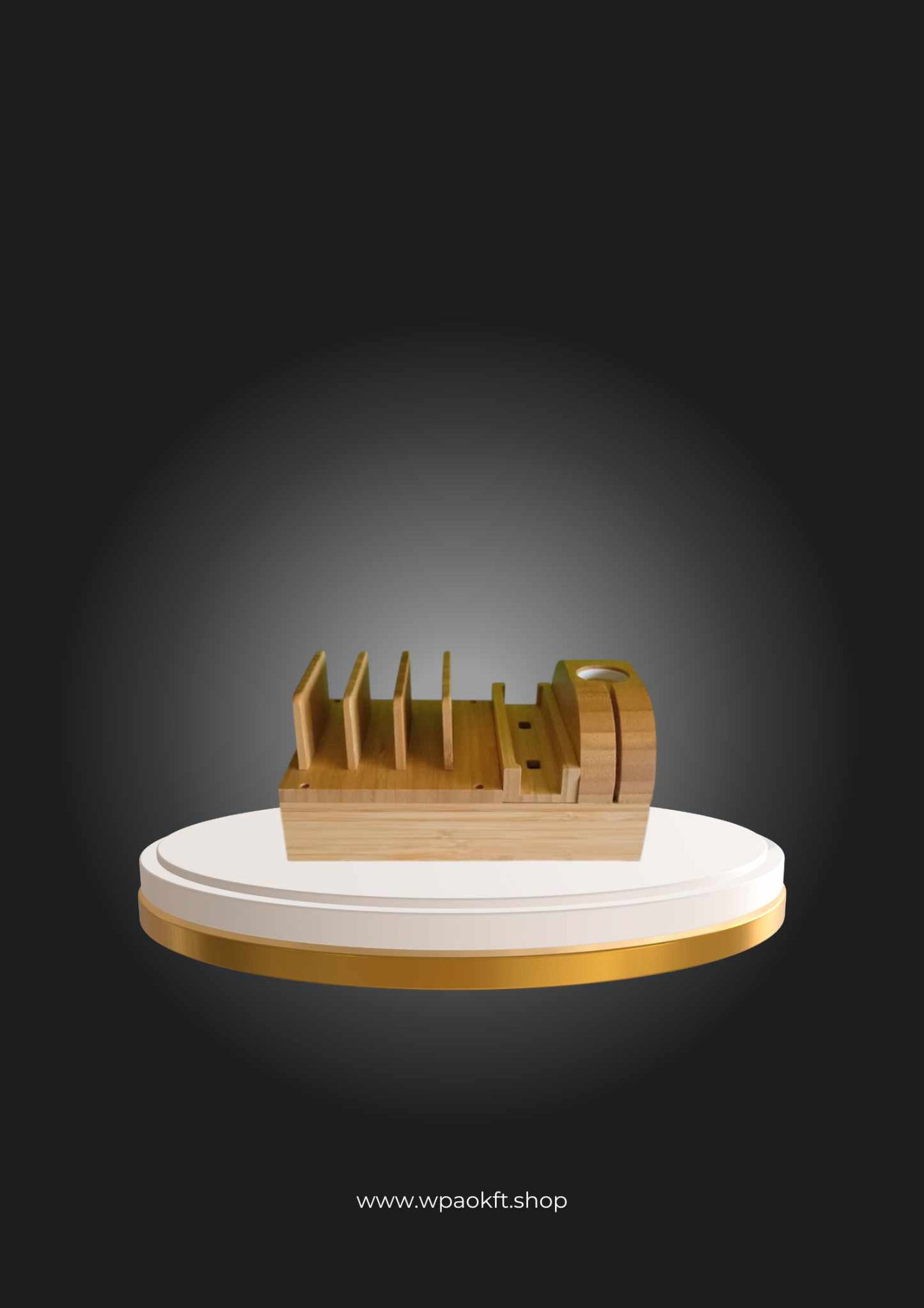 Töltőállomás több készülékhez Bamboo 50W 7 csatlakozóval - BYYA-6922