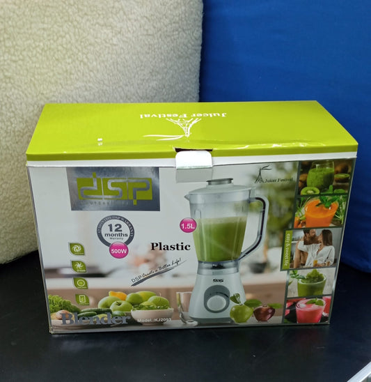 Turmixgép DSP KJ2093 – 1,5 literes üvegtartályos turmixgép, 500W teljesítménnyel és rozsdamentes acél pengékkel