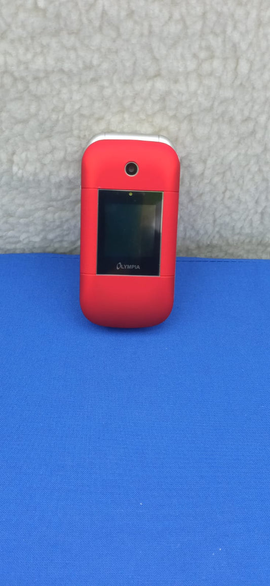 Olympia Janus mobiltelefon idősek számára nagy gombok és színes kijelző piros