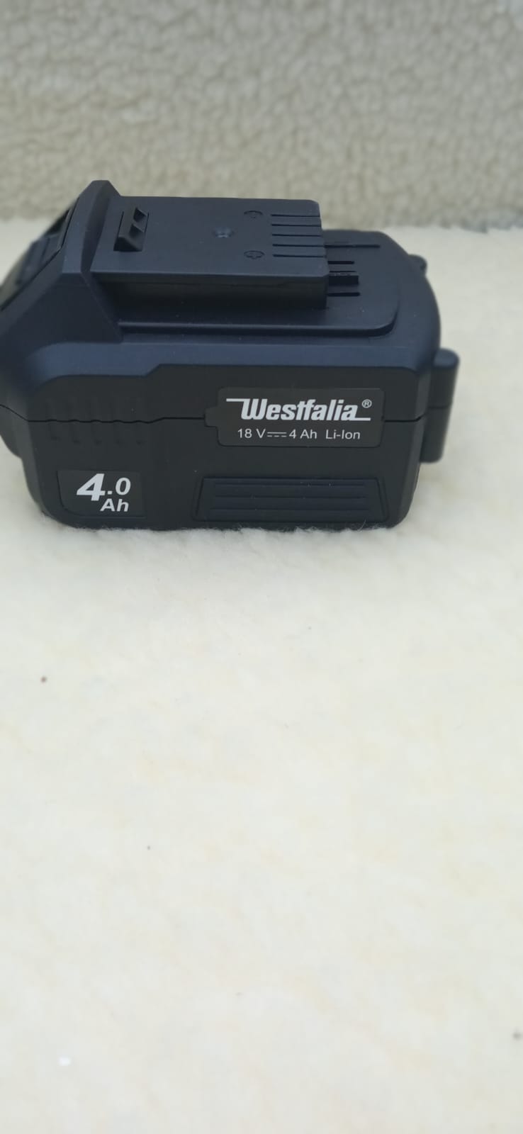 Westfalia 18 V Li-Ion akkumulátor 4,0 Ah A4AH18