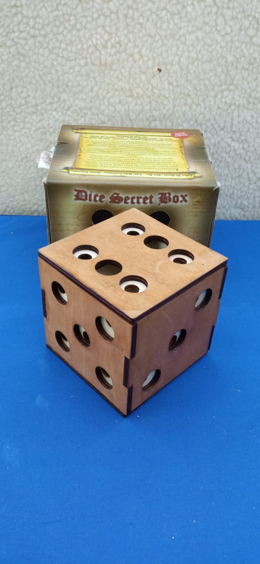 Kocka titkos doboz - titkos doboz - nehézség 5/6 - ajándék doboz - puzzle játék - Leonardo da Vinci kollekció