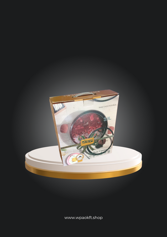 Lábas DSP CA004-B28 fekete 3,9l – 3,9 literes fekete lábas tapadásmentes bevonattal és hőálló üvegfedővel