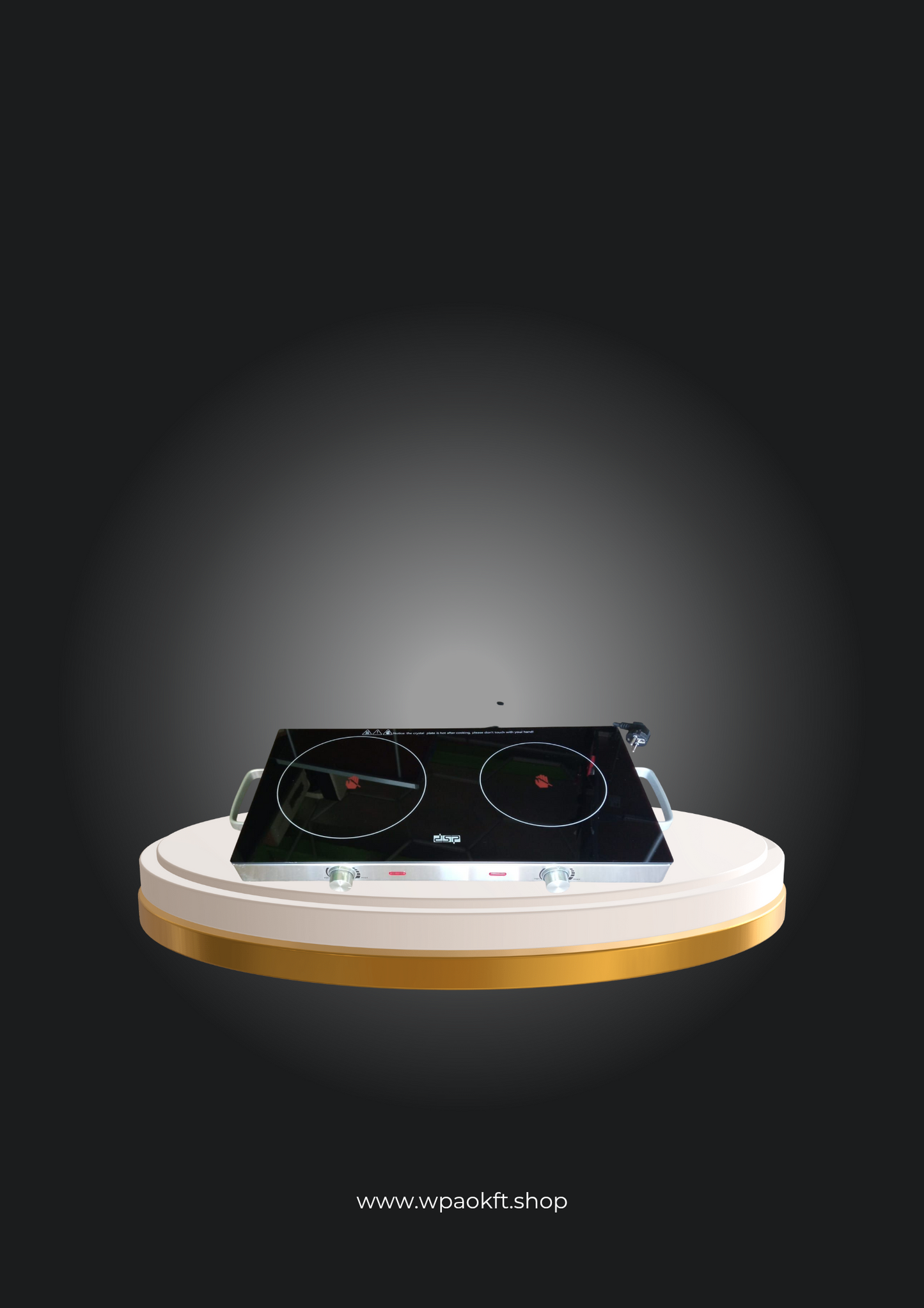 Infravörös főzőlap DSP KD5058 – 2800W-os kettős zónás infravörös főzőlap állítható hőmérséklet-szabályozással és gyermekzárral