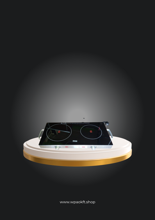 Infravörös főzőlap DSP KD5058 – 2800W-os kettős zónás infravörös főzőlap állítható hőmérséklet-szabályozással és gyermekzárral