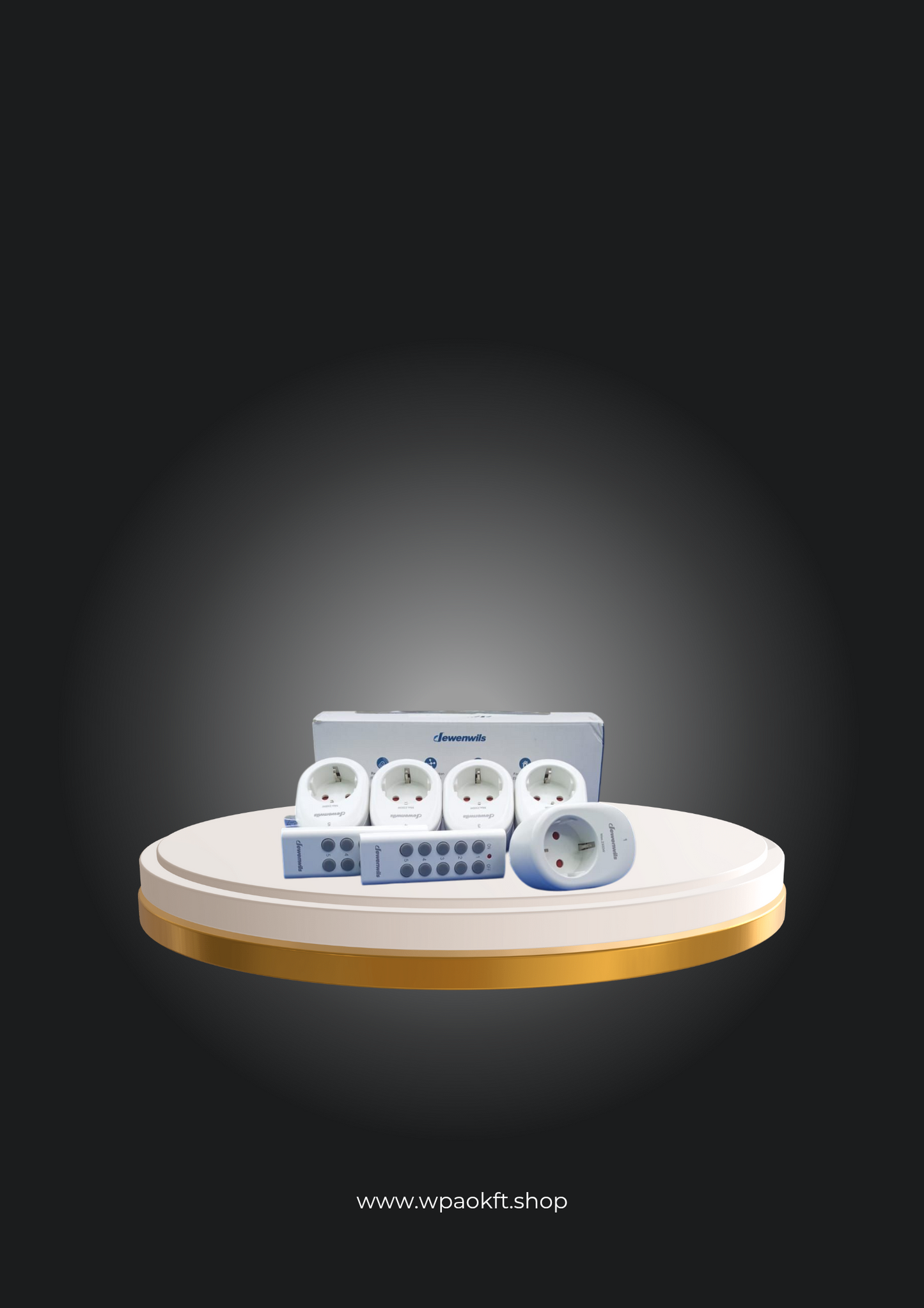 DEWENWILS DHRS205A vezeték nélküli aljzat távirányítóval, 30M hatótávolság