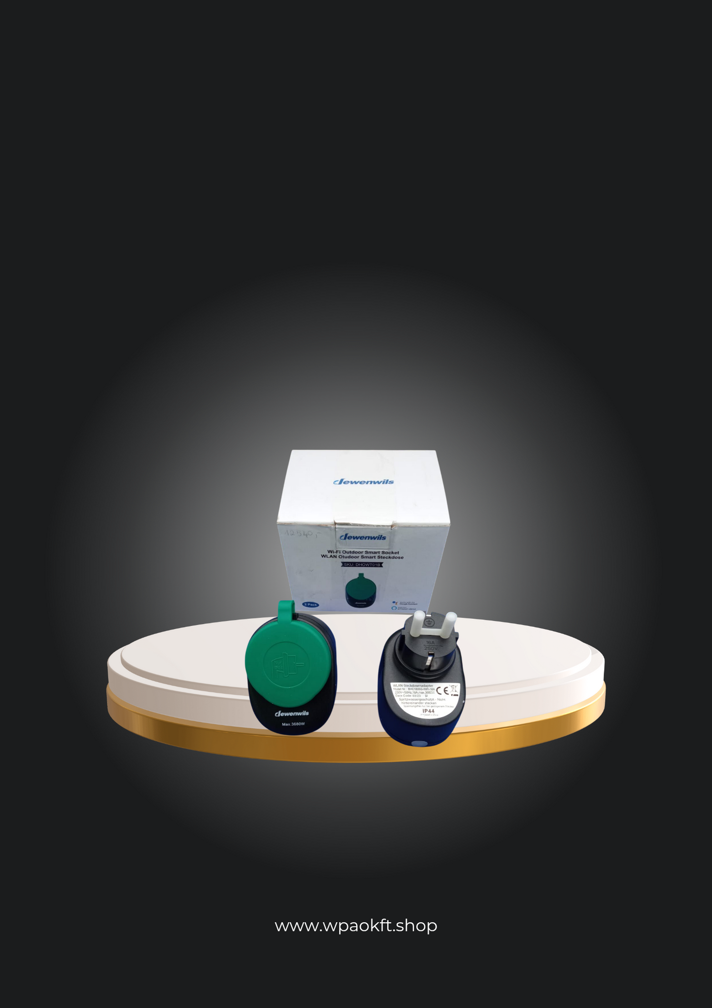 dewenwils WLAN kültéri intelligens konnektor - DHOWT01B - 2db