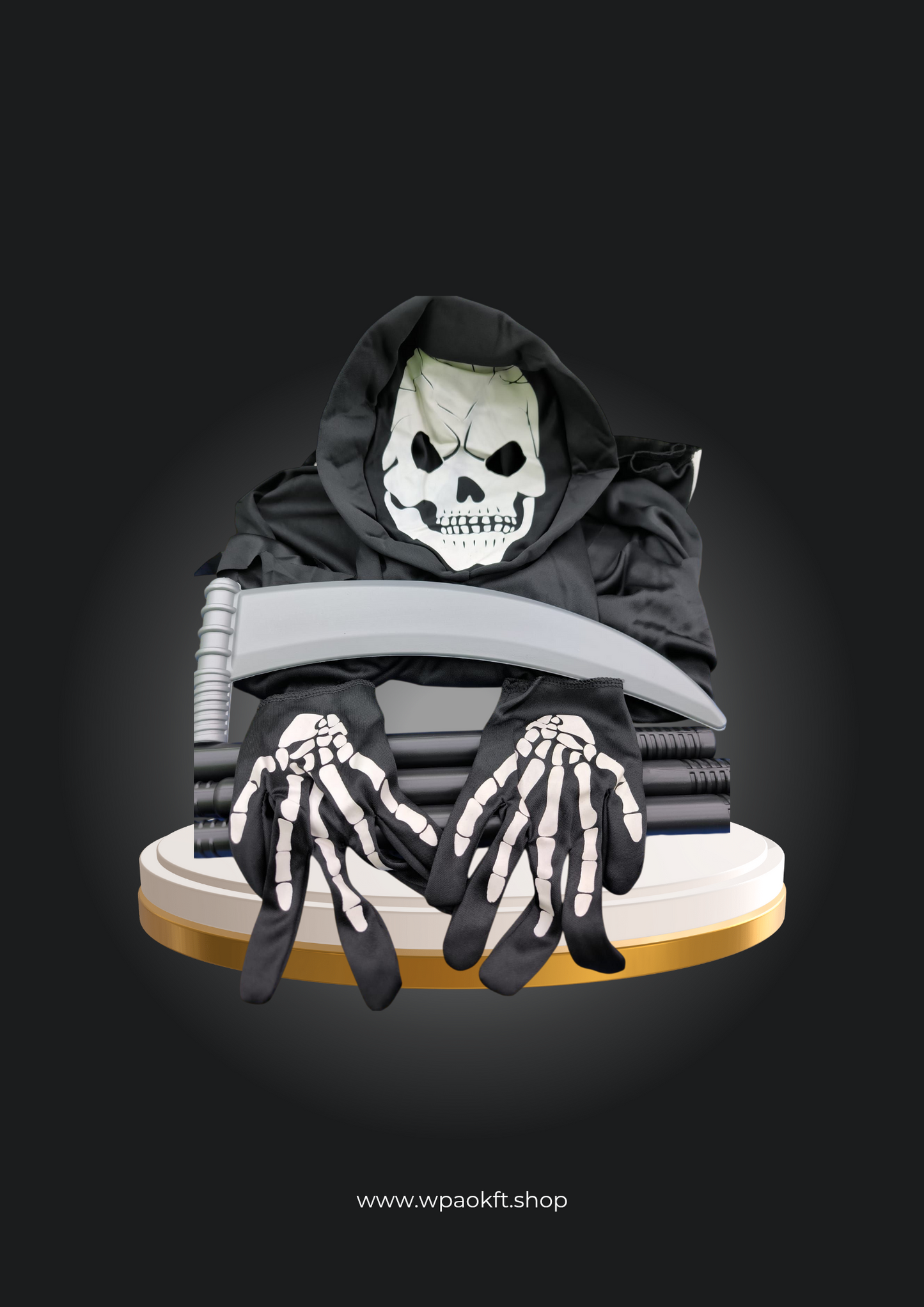 Halloween "Glow in the dark" csontváz jelmez gyerek