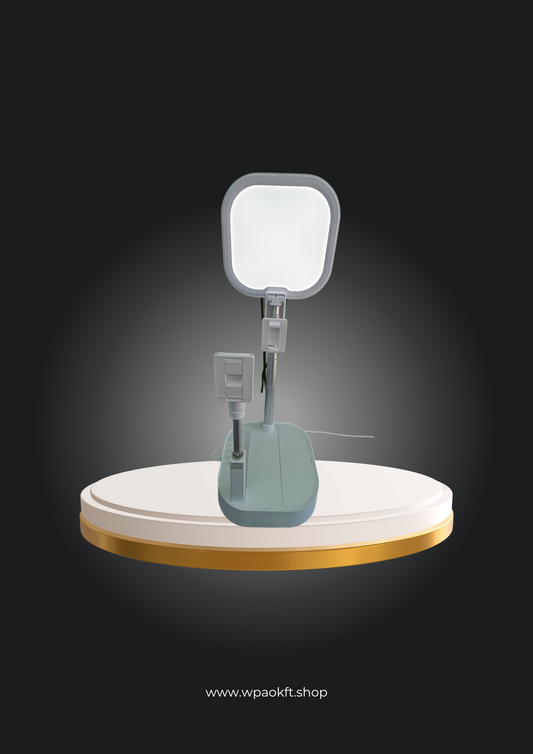 Viozon - smink tükör, telefontartó állvánnyal, LED világítással, állítható magasság, forgatható