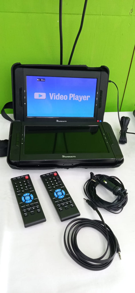 NAVISKAUTO 10,1"-es hordozható DVD-lejátszó kétképernyős autós fejtámlára.